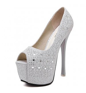 Women's Wedding Shoes Heels/Peep Toe/Platform Heels Wedding/Party & Evening