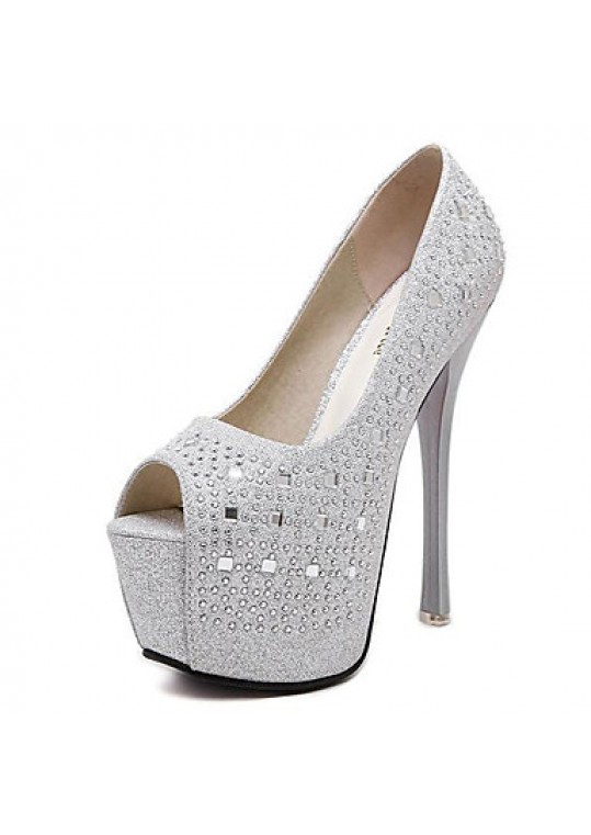 Women's Wedding Shoes Heels/Peep Toe/Platform Heels Wedding/Party & Evening