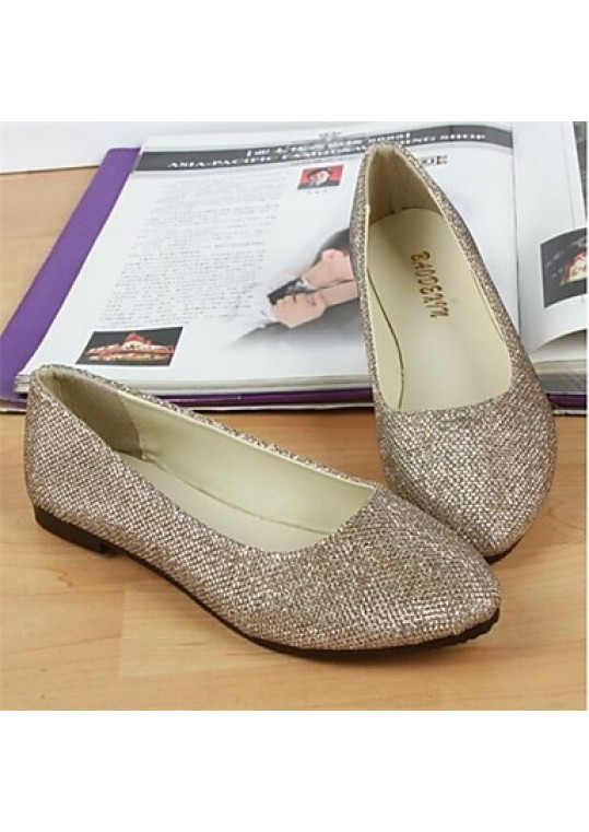 Women's Shoes Flat Heel Pointed Toe Flats Casual Gold