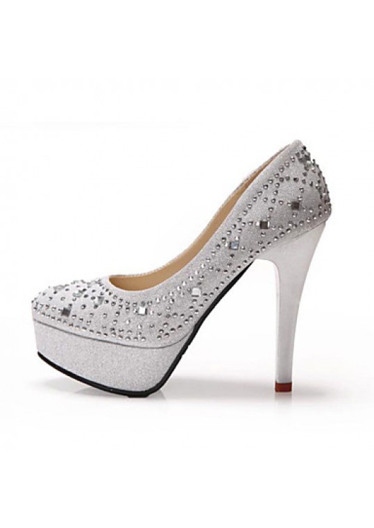 Women's Wedding Shoes Heels / Platform / Round Toe Heels Wedding / Office & Career / Party & Evening / Dress