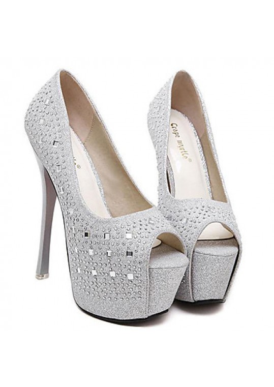 Women's Wedding Shoes Heels/Peep Toe/Platform Heels Wedding/Party & Evening