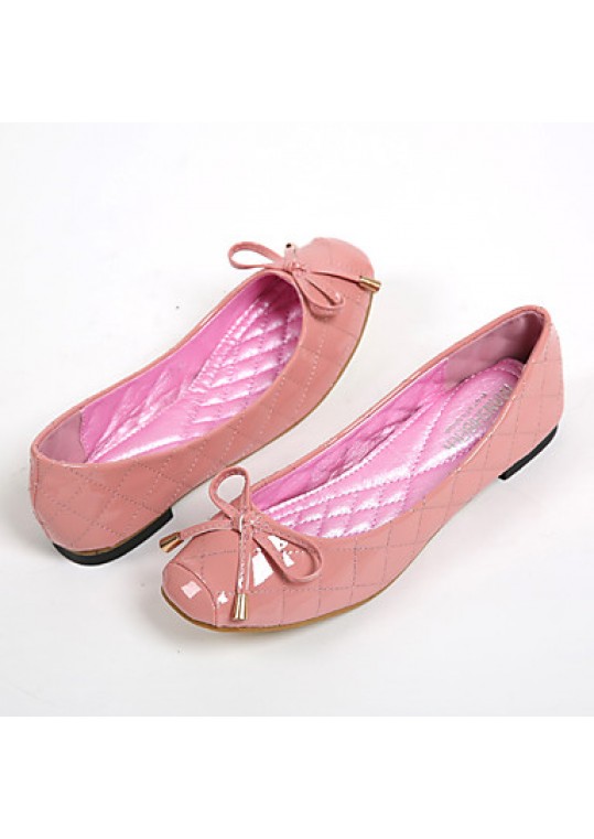 Women's Shoes Leatherette Flat Heel Comfort / Round Toe Flats Casual Pink