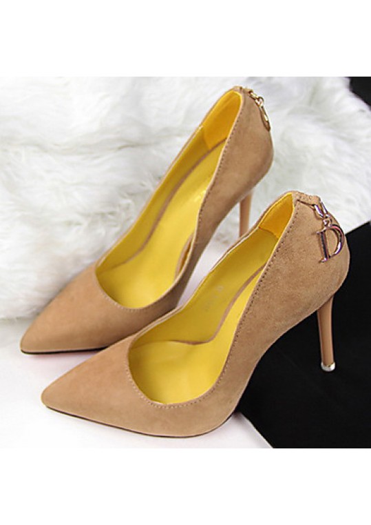 Women's Spring / Summer / Fall / Winter Heels Suede Dress / Casual / Party & Evening Stiletto HeelBlack / Blue / Green / Red / Khaki /