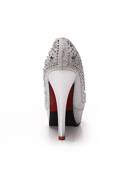 Women's Wedding Shoes Heels / Platform / Round Toe Heels Wedding / Office & Career / Party & Evening / Dress