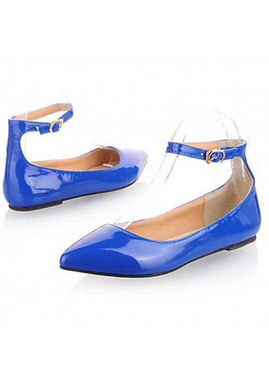 Women's Spring / Summer / Fall Ballerina / Mary Jane Patent Leather Casual Flat Heel Black / Blue / Yellow / Green / Red