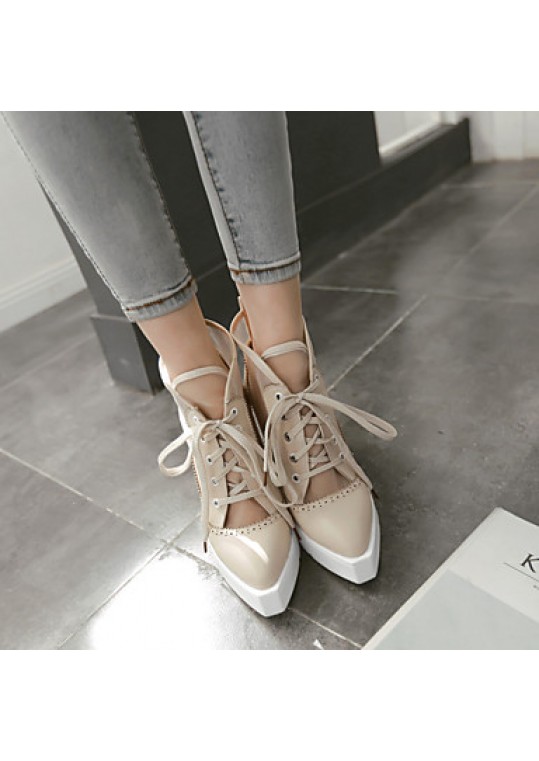 Women's Shoes Wedge Heel Pointed Toe Fashion Sneakers with Lace-up Casual More Colors available