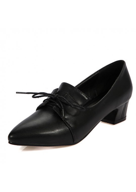 Women's Shoes Low Heels/Pointed Toe Heels/Oxfords Office & Career/Casual Black/Red/Silver/Gray