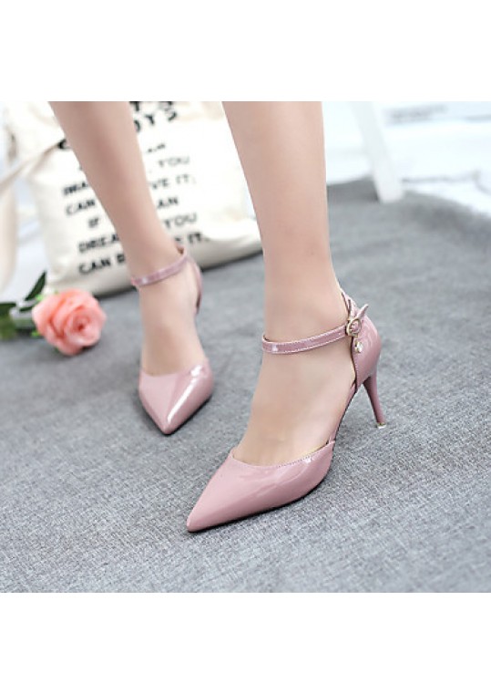 Women's Shoes Stiletto Heel Heels / Pointed Toe / Closed Toe Sandals Dress Pink / Purple / Red / White