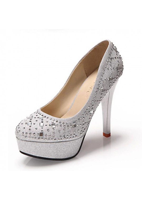 Women's Wedding Shoes Heels / Platform / Round Toe Heels Wedding / Office & Career / Party & Evening / Dress