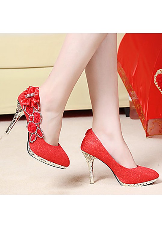 Women's Shoes Synthetic Stiletto Heel Round Toe Pumps DressMore Colors available