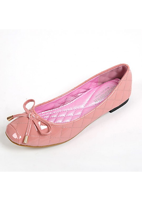 Women's Shoes Leatherette Flat Heel Comfort / Round Toe Flats Casual Pink