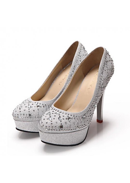 Women's Wedding Shoes Heels / Platform / Round Toe Heels Wedding / Office & Career / Party & Evening / Dress